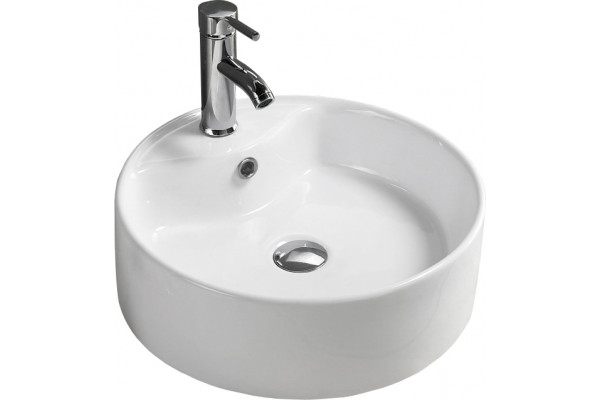 Рукомойник Melana MLN-7026 цвет белый, на столешницу, круглая