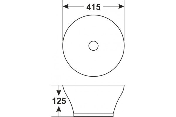 Рукомойник Melana MLN-78114 цвет белый, на столешницу, круглая
