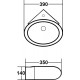 Рукомойник Melana MLN-E604 цвет белый, угловая, с переливом