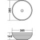Рукомойник Melana MLN-T4004-B9 фиолетовый на столешницу, круглая
