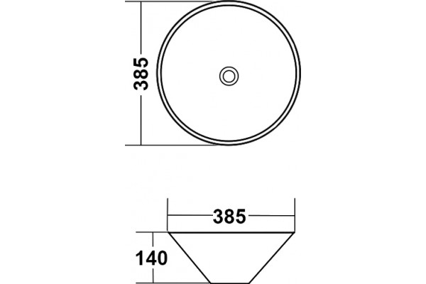 Рукомойник Melana MLN-T4006-B6+B3 желто-красный на столешницу, круглая