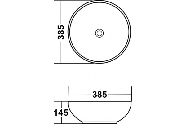Рукомойник Melana MLN-T4005-B9 фиолетовый на столешницу, круглая
