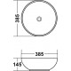 Рукомойник Melana MLN-T4005-B9 фиолетовый на столешницу, круглая