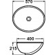 Раковина Melana MLN-561 цвет белый, овальная