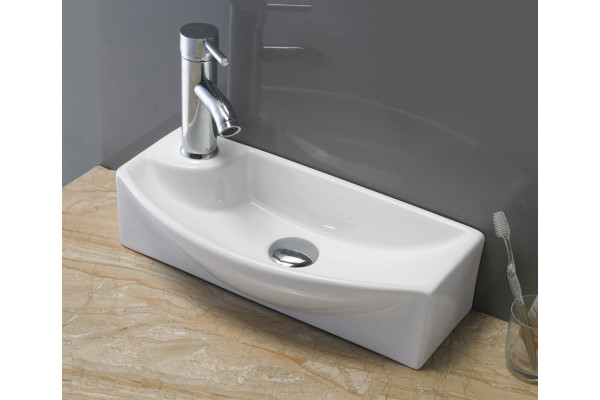 Рукомойник Melana 805-7946R цвет белый, полукруглая