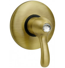 Смеситель Migliore Lem Swarovski ML.LEM-1930K.BR С ВНУТРЕННЕЙ ЧАСТЬЮ, для душа, бронза, однорычажный
