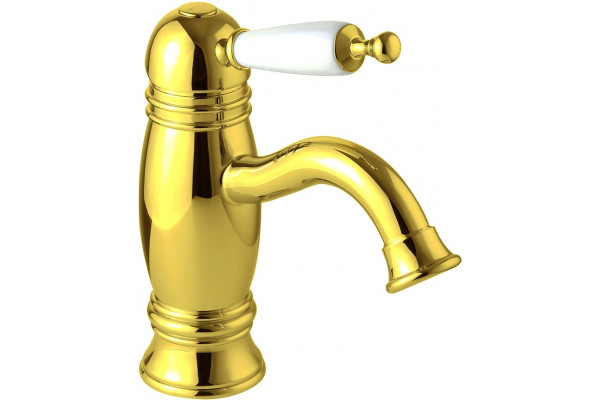Смеситель Migliore Oxford 19173 для раковины, золото, однорычажный, длина излива 13.5 см