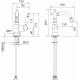 Смеситель Migliore Oxford 19082 для биде, бронза, однорычажный, высота излива 10.7 см