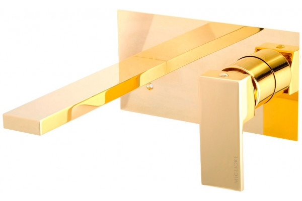 Смеситель Migliore Kvant Gold 25396 С ВНУТРЕННЕЙ ЧАСТЬЮ, для раковины, однорычажный, золото