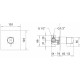 Термостат Migliore Kvant Gold 25404 С ВНУТРЕННЕЙ ЧАСТЬЮ, для душа, термостат, золото