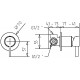 Смеситель Migliore Sirius 28183 С ВНУТРЕННЕЙ ЧАСТЬЮ, для душа, хром, однорычажный