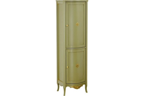 Шкаф-пенал Migliore Bella 25935 R, oliva, без ручек, напольный, с дверками