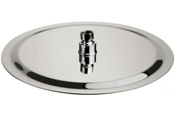 Верхний душ Migliore Rimini 29660 inox, антикальций, хром, штанга 4.5 см, размер 30 см