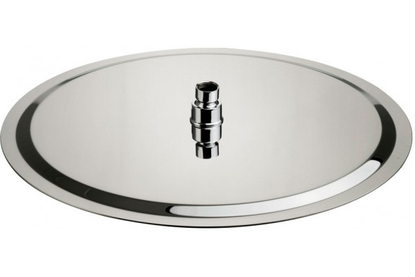 Верхний душ Migliore Rimini 29661 inox, антикальций, хром, штанга 4.5 см, размер 40 см