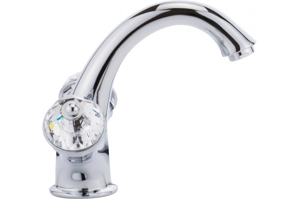 Смеситель для раковины Migliore Prestige Crystal 28006 хром двухвентильный, высота излива 11.5 см