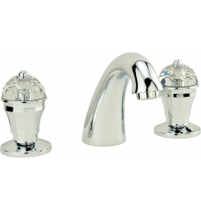 Смеситель для раковины Migliore Prestige Crystal 30858 хром двухвентильный, высота излива 13 см