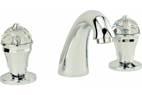 Смеситель для раковины Migliore Prestige Crystal 30858 хром двухвентильный, высота излива 13 см