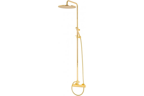 Душевая стойка Migliore Fortis Gold 31840 золото, штанга 158.5 см