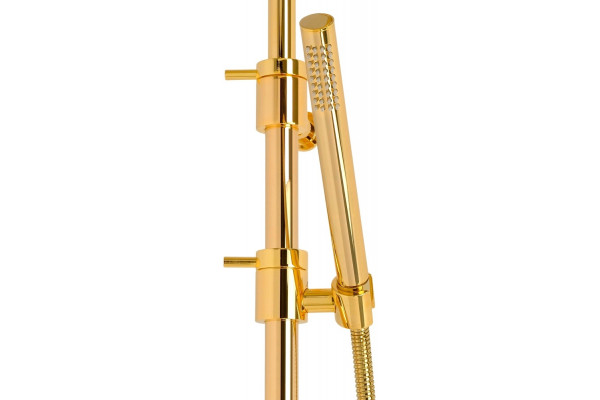 Душевая стойка Migliore Fortis Gold 31840 золото, штанга 158.5 см