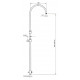 Душевая штанга Migliore Arco ML.ARC-36.253.BR бронза, 140 см