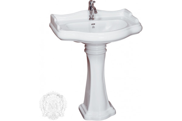 Раковина Migliore Bella ML.BLL-25.069.BI цвет белый, полукруглая