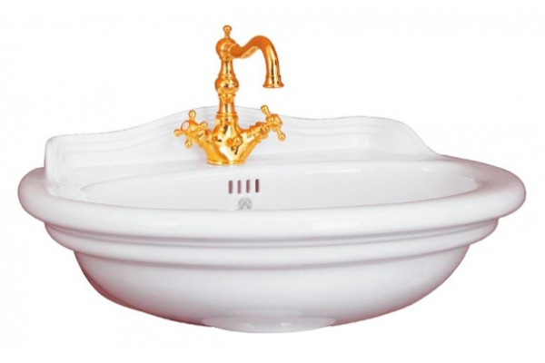 Раковина Migliore Milady ML.MLD-25.773.BI цвет белый, полукруглая