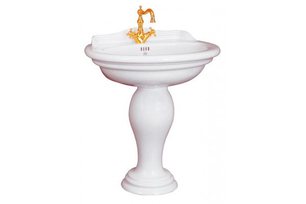 Раковина Migliore Milady ML.MLD-25.773.BI цвет белый, полукруглая