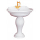 Раковина Migliore Milady ML.MLD-25.773.BI цвет белый, полукруглая