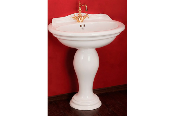 Раковина Migliore Milady ML.MLD-25.773.BI цвет белый, полукруглая