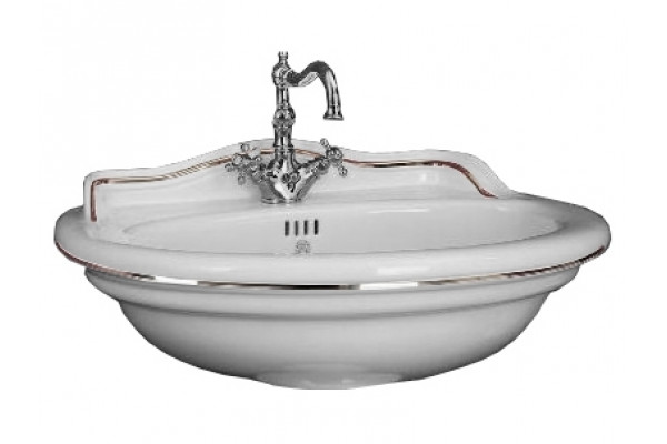 Раковина Migliore Milady ML.MLD-25.773.D2.PL полукруглая,  в стиле ретро
