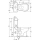 Унитаз напольный Migliore Bella ML.BLL-25.102.BI белый, овальный, 38.5x72 см
