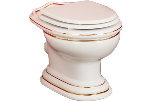Унитаз приставной Migliore Milady ML.MLD-25.711.D1 овальный, антивсплеск, 40x56 см