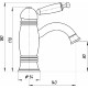 Смеситель Migliore Oxford ML.OXF-6319 Bi Ra для раковины однорычажный, медь