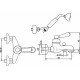 Смеситель Migliore Ermitage ML.ERM-7002 Bi Do для ванны с душем, однорычажный, золото