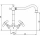 Смеситель Migliore Princeton ML.PRN-834 Br для раковины двухвентильный, бронза