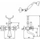 Смеситель Migliore Princeton ML.PRN-802 Cr для ванны с душем, двухвентильный, хром