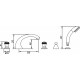 Смеситель Migliore Axo Swarovski ML.AXO-680F Do на борт ванны двухвентильный, золото