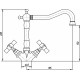 Смеситель Migliore Princeton ML.PRN-834 Ra для раковины двухвентильный, медь