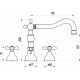 Смеситель Migliore Princeton Plus ML.PRP-8012 Cr для раковины двухвентильный, хром