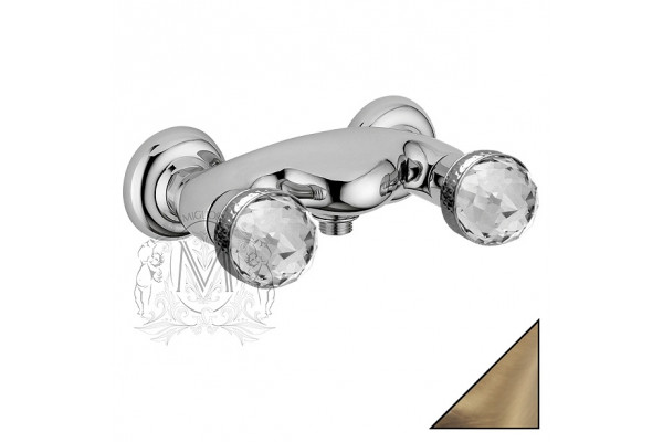 Смеситель Migliore Axo Swarovski ML.AXO-646F Br для душа двухвентильный, бронза