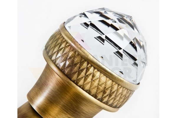 Смеситель Migliore Axo Swarovski ML.AXO-646F Br для душа двухвентильный, бронза