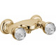 Смеситель Migliore Axo Swarovski ML.AXO-646F Do для душа двухвентильный, золото