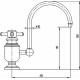 Кран Migliore Vicont ML.VCT-3008 Do для фильтра двухвентильный, золото