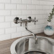 Смеситель Milardo Duplex DUPSB1M09 для кухонной мойки двухвентильный, хром