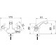 Смеситель Milardo Duplex DUPSB01M01 для раковины двухвентильный, хром
