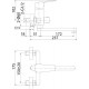 Смеситель Milardo Helic HELSB02M02 для ванны с душем, однорычажный, хром
