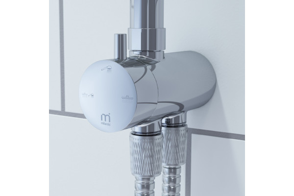 Душевая стойка Milardo Shower Set 3703F24M76 хром, штанга 114 см