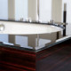 VITAGE milldue edition FOUR SEASONS Топ для ванны 2005х1005х20 мм. со скошенным краем стекло блестящее Nero 4401.22