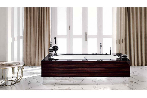 VITAGE milldue edition FOUR SEASONS Основание для отдельностоящей ванны 2000х1000х530 мм. цоколь полированная сталь отделка глянцевый шпон Ebano 1853.779.98