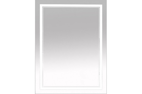 Зеркало Misty Неон 2 LED 60x80, сенсор на корпусе, прямоугольное, с подсветкой